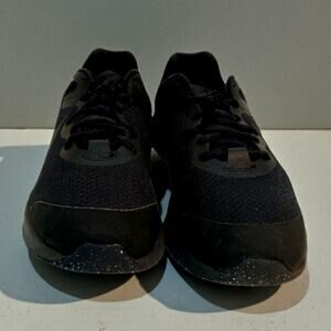 Nike Revolution 6NN Boys Pre-Owned Panther Triple Black Running Sneakers - 7Y